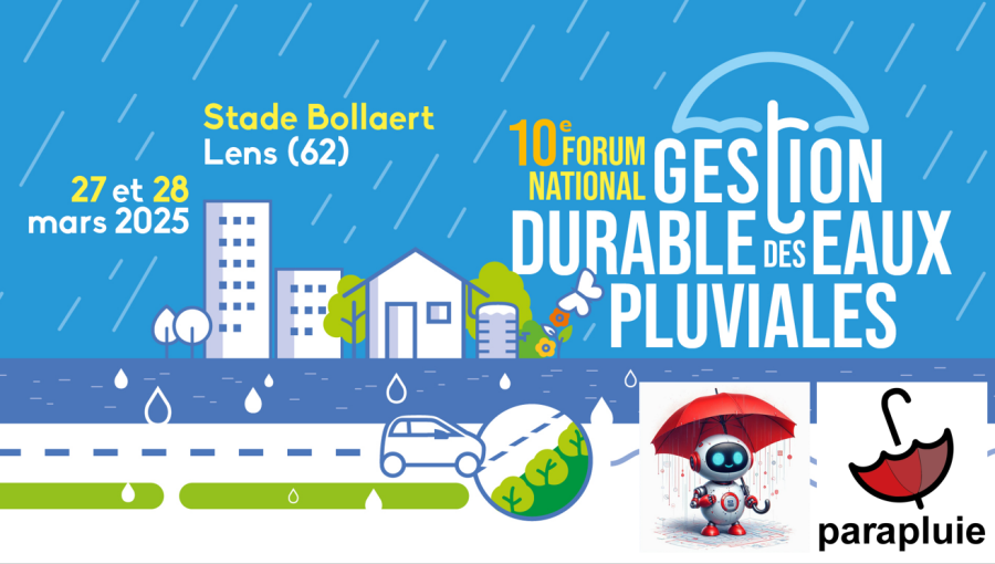 Parapluie au Forum national de la gestion durable des eaux pluviales 2025